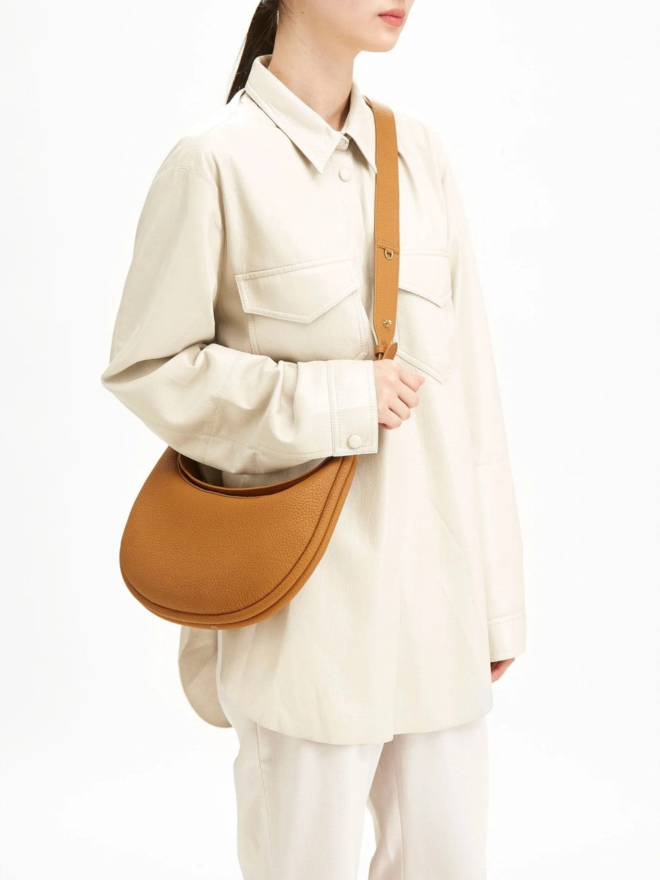 Women's versatile 4 in 1 leather bag