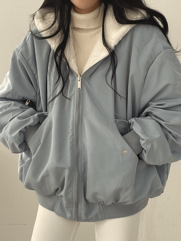 Women's Comfortable Reversible Fleecelined jacket