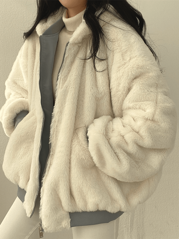 Women's Comfortable Reversible Fleecelined jacket