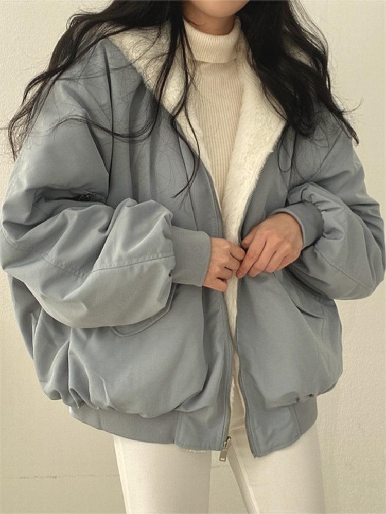 Women's Comfortable Reversible Fleecelined jacket