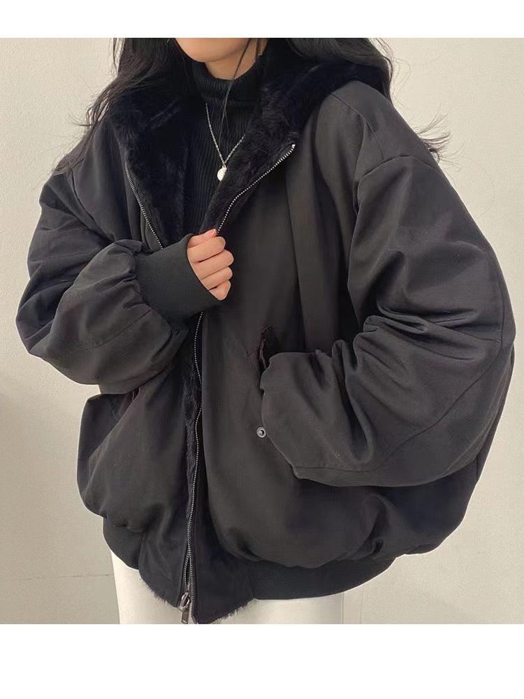 Women's Comfortable Reversible Fleecelined jacket