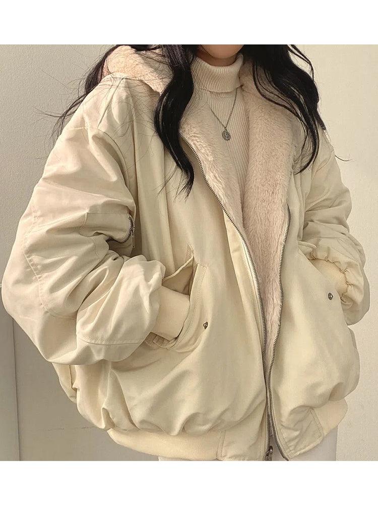 Women's Comfortable Reversible Fleecelined jacket