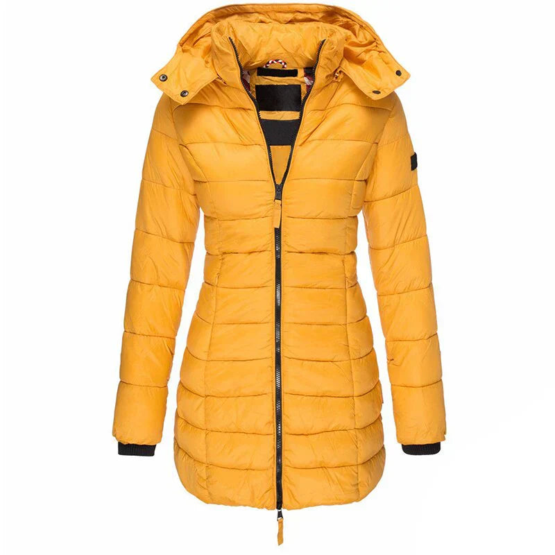 Women's warm long waterproof winter jacket