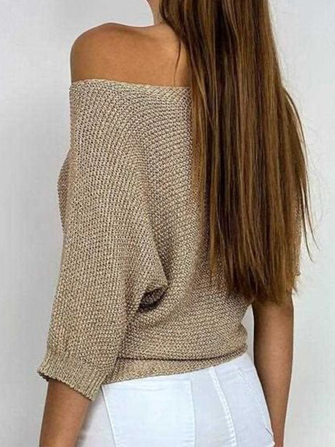 Women's Elegant round neck pullover