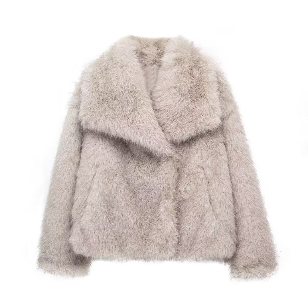 Women's Soft Plush Teddy Jacket for Winter