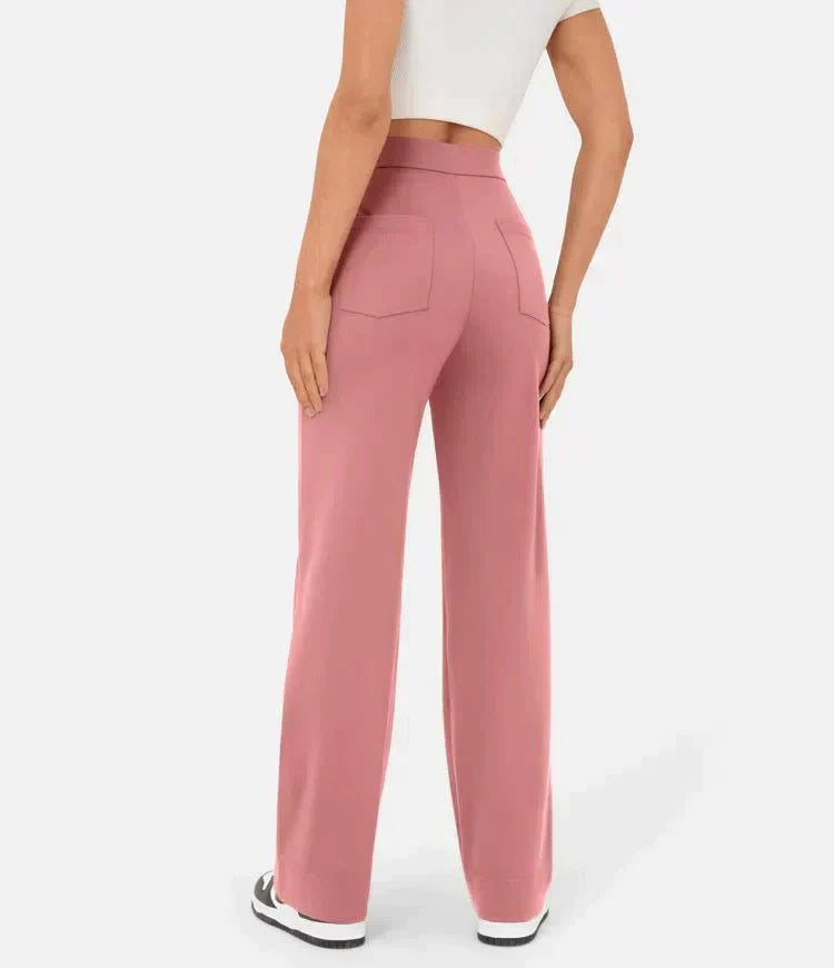Women's High-Waisted Wide-Leg Pants