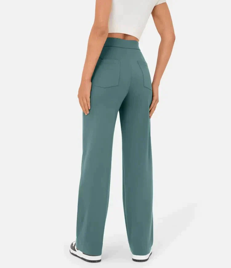 Women's High-Waisted Wide-Leg Pants