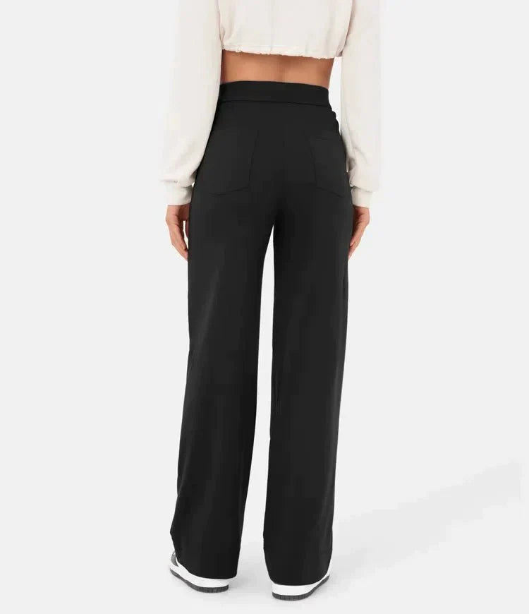Women's High-Waisted Wide-Leg Pants