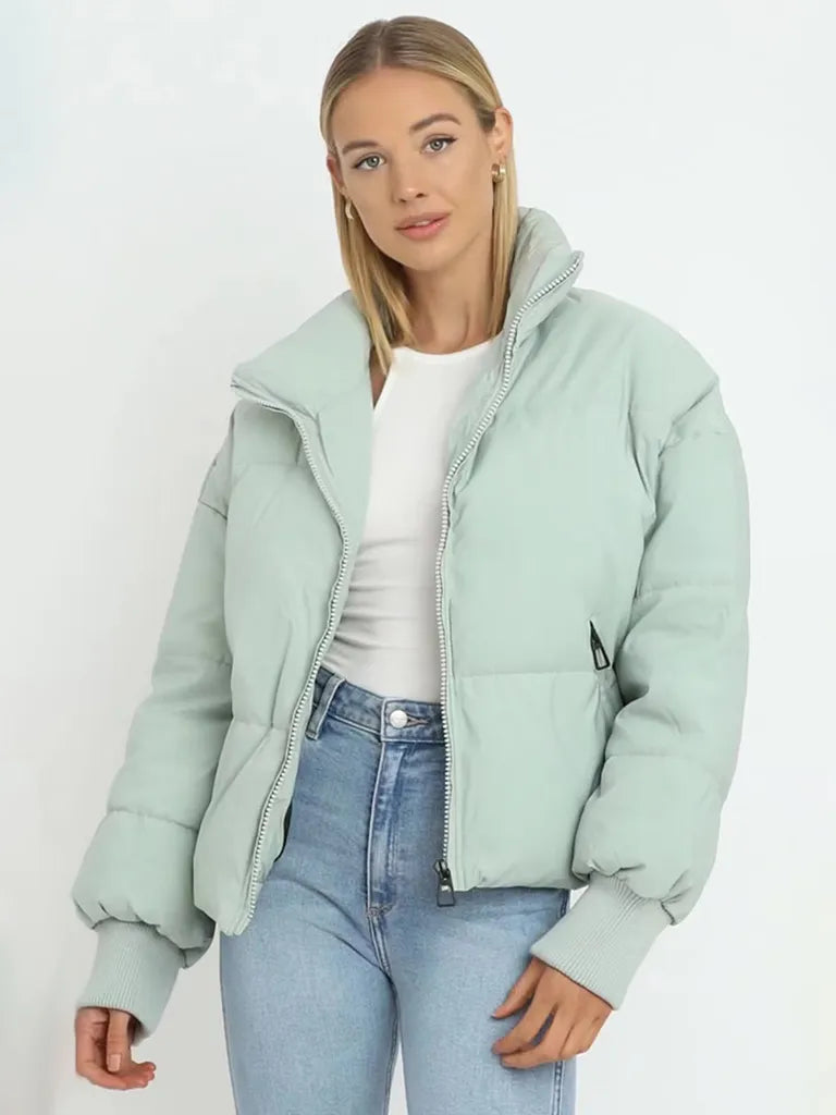 Women's Fleece Waterproof Pufferjacket