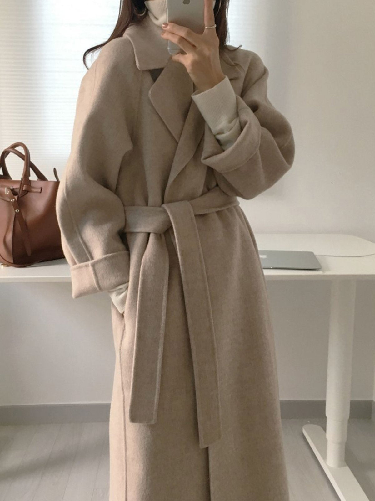 Women's  Long Wool Wintercoat