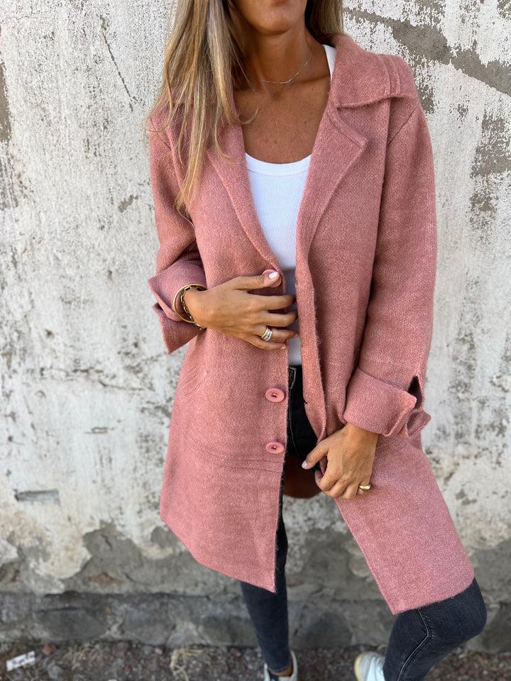 Women’s Elegant Long Lapel Coat