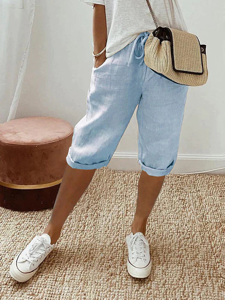 Women’s Casual Drawstring Bermuda Shorts