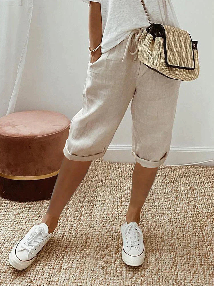 Women’s Casual Drawstring Bermuda Shorts