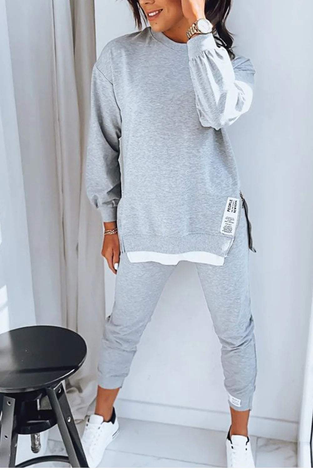 Women's Winter Sweatshirt & Trousers Set