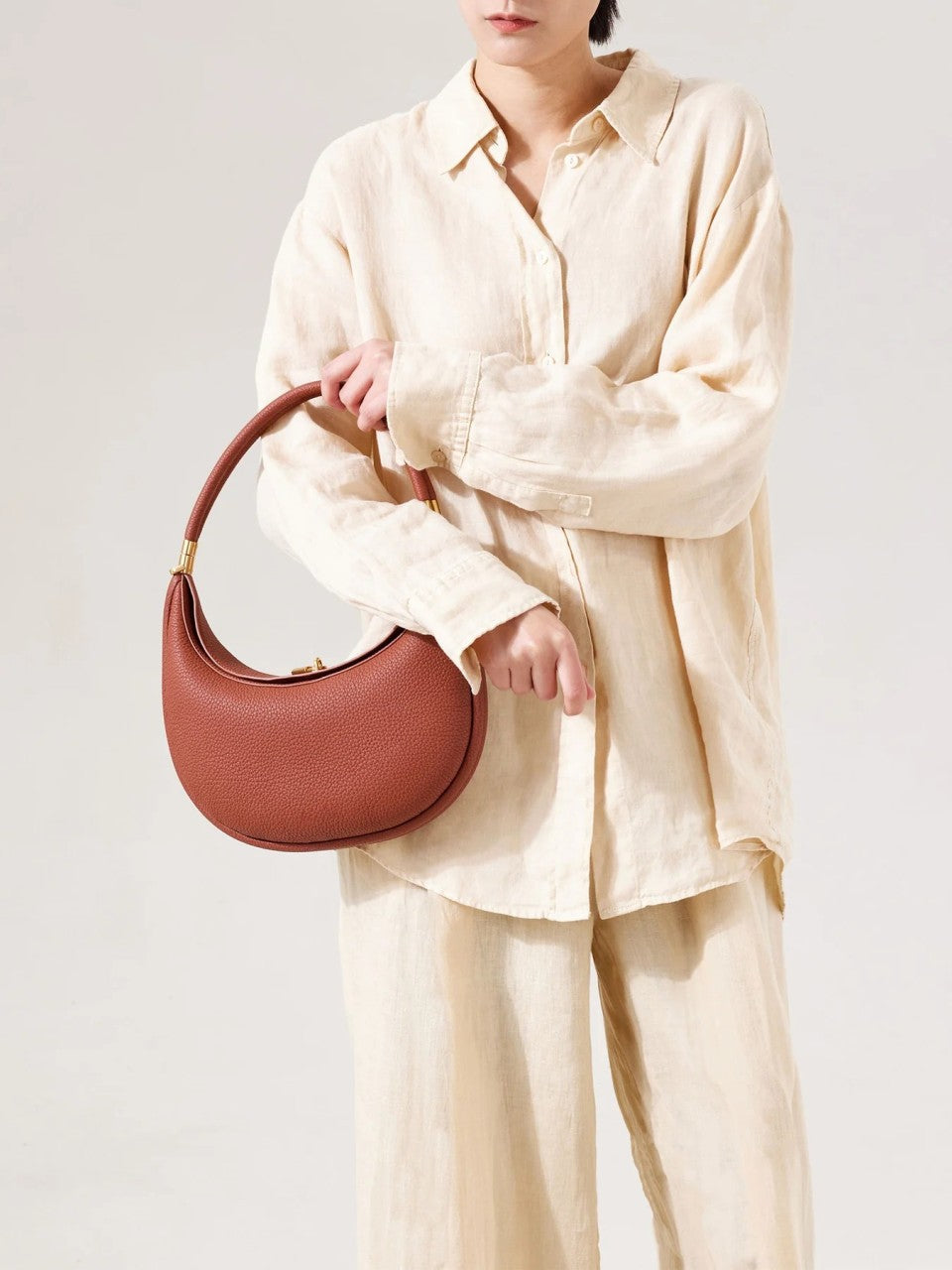 Women's versatile 4 in 1 leather bag