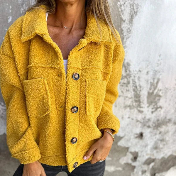 Women's short cuff Wool winterjacket