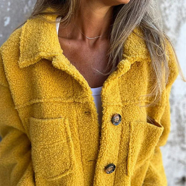 Women's short cuff Wool winterjacket