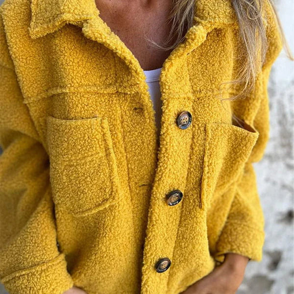 Women's short cuff Wool winterjacket