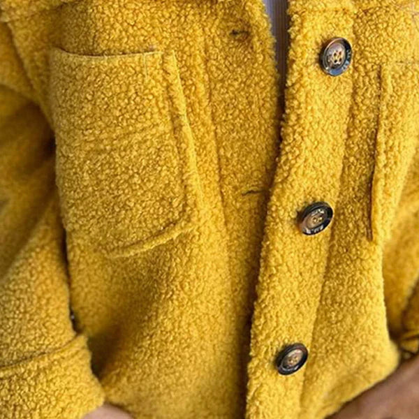 Women's short cuff Wool winterjacket