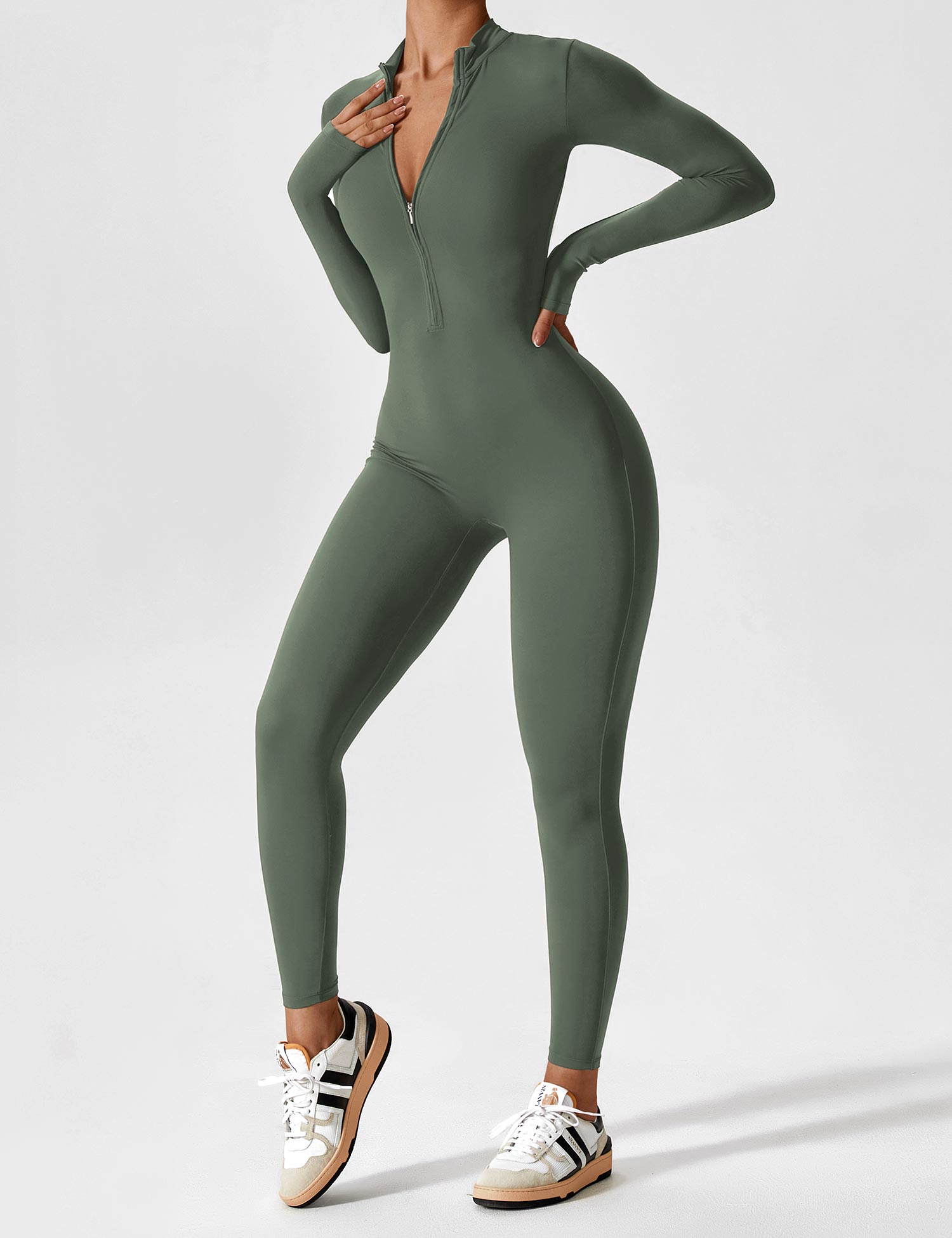 Women's Stylish Jumpsuit with zip closure